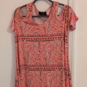 Elegant Paisley Print Maxi Dress